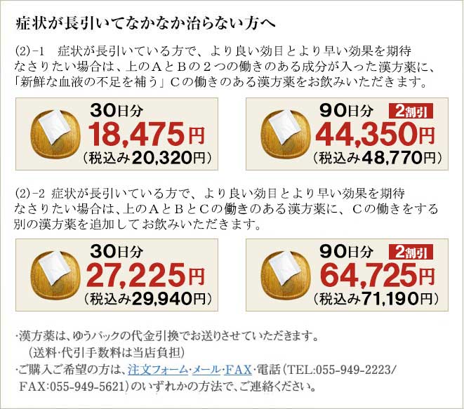 症状が長引いてなかなか治らない方へ